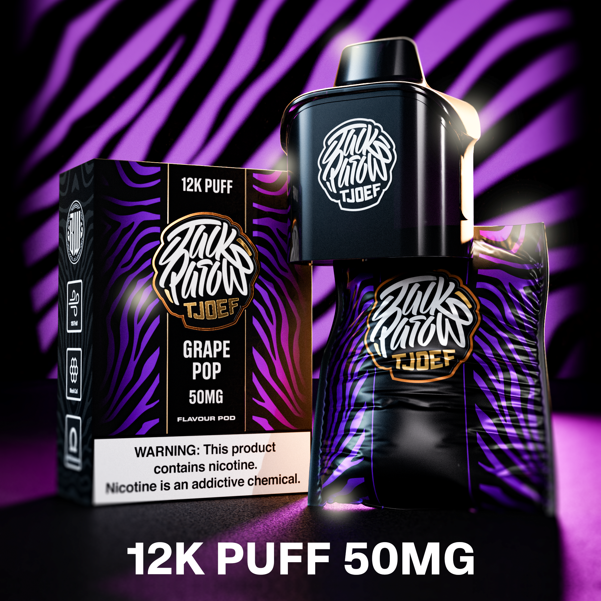 Jack Parow Tjoef - Pod System 12K Pods 50mg
