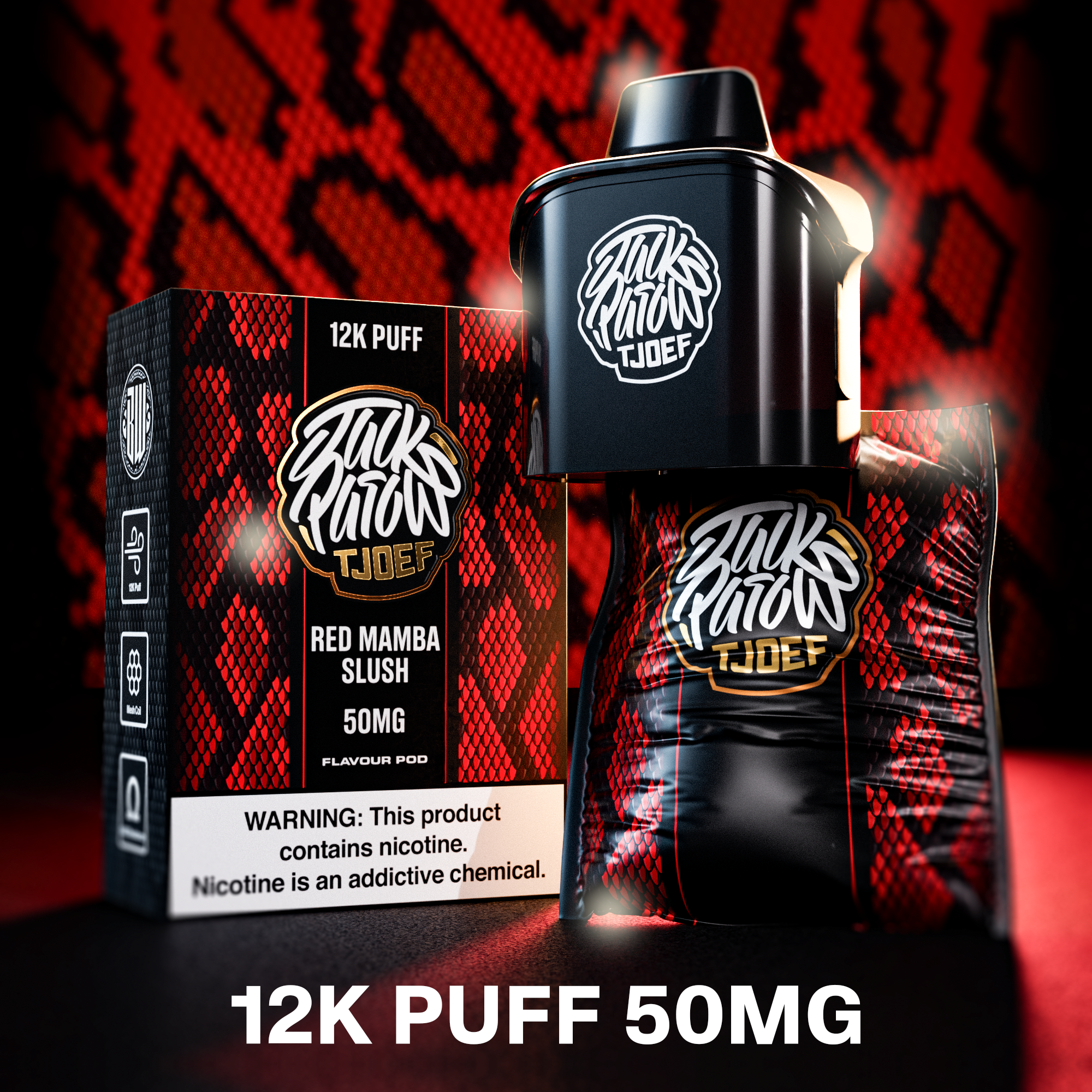 Jack Parow Tjoef - Pod System 12K Pods 50mg