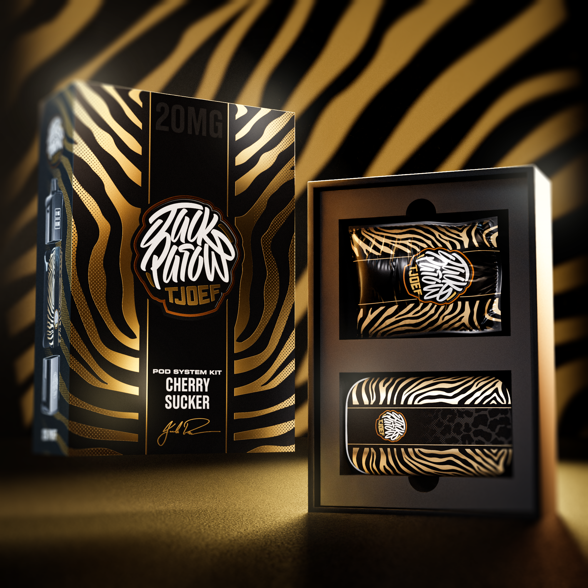 Jack Parow Tjoef - Pod System 12K Kit 20mg