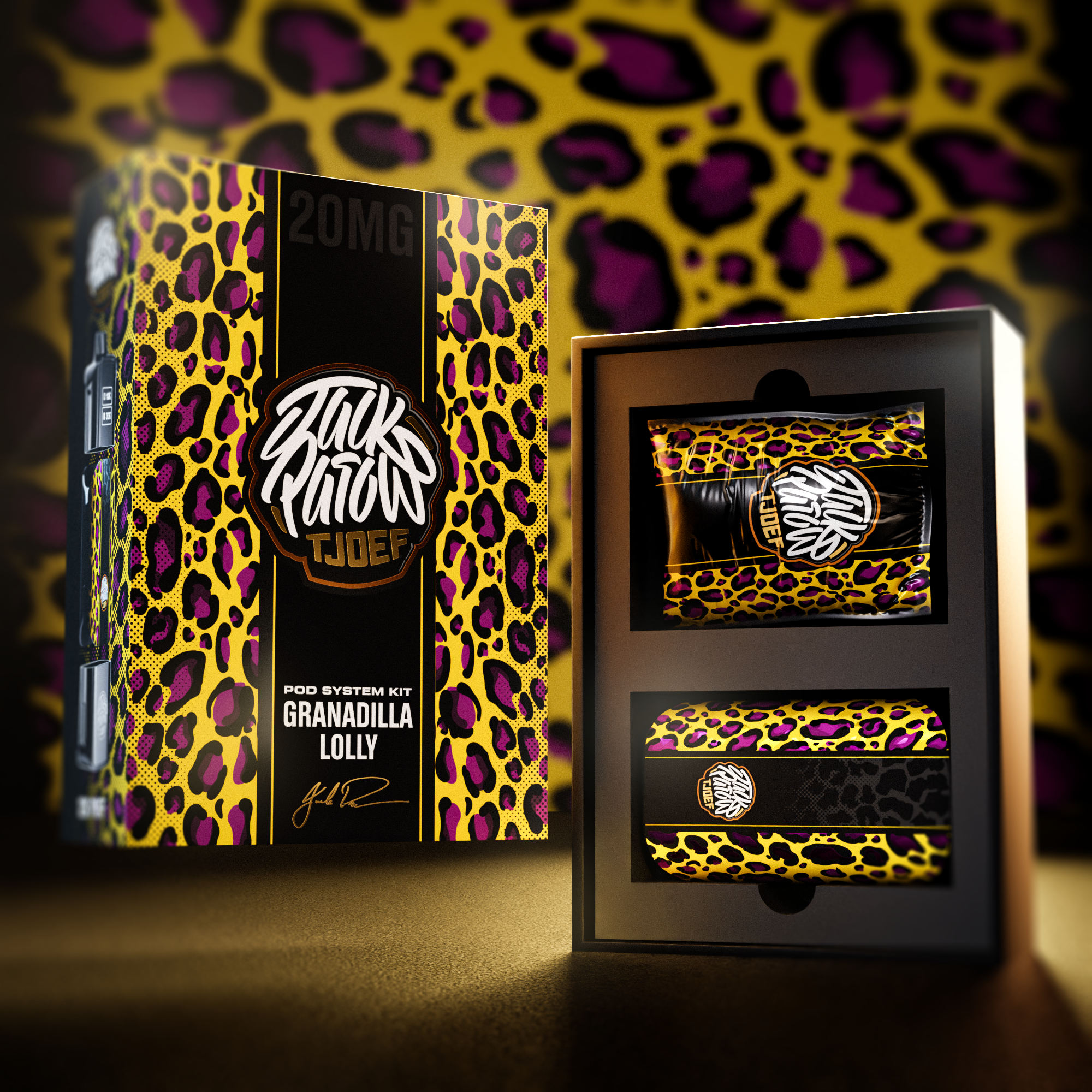 Jack Parow Tjoef - Pod System 12K Kit 20mg