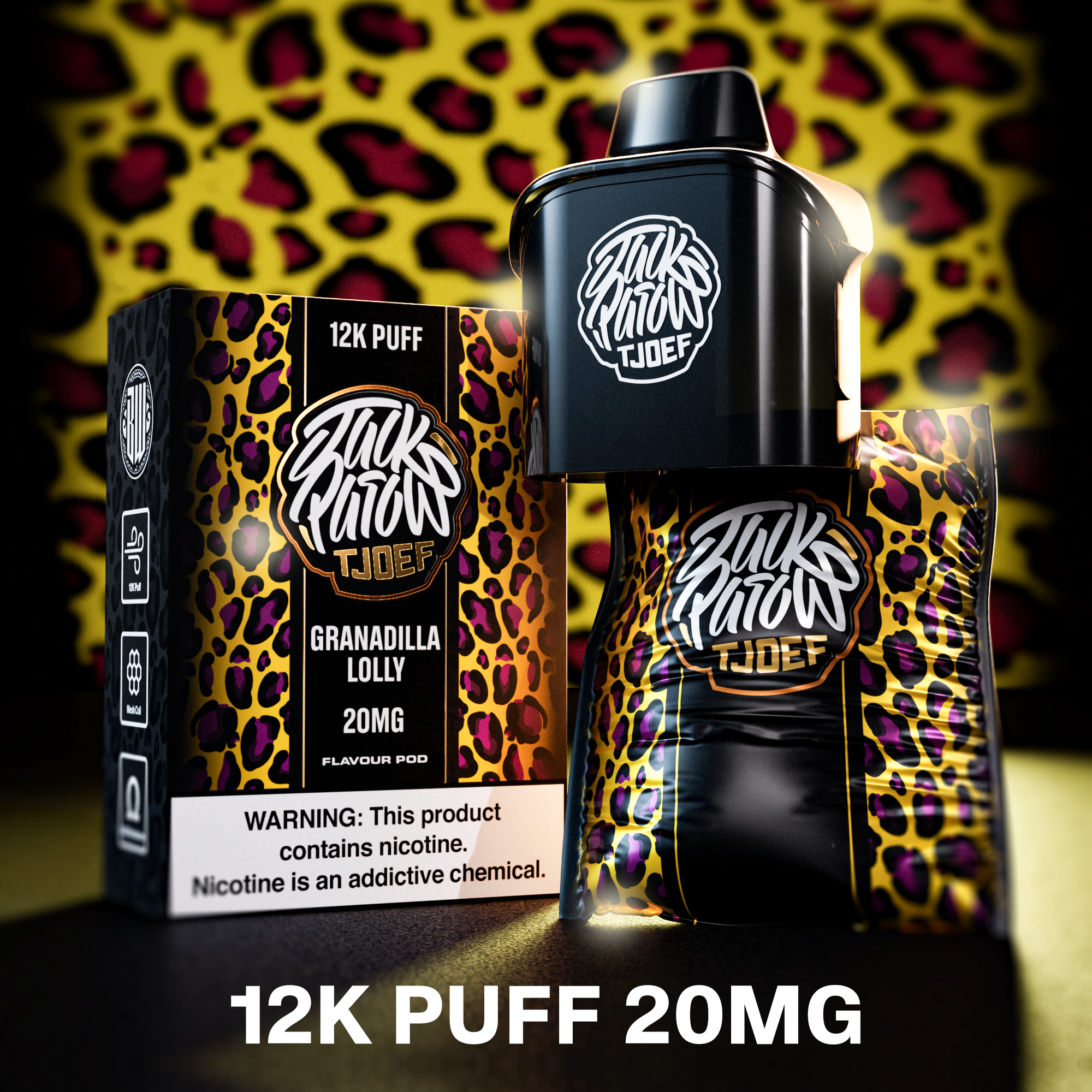 Jack Parow Tjoef - Pod System 12K Pods 20mg