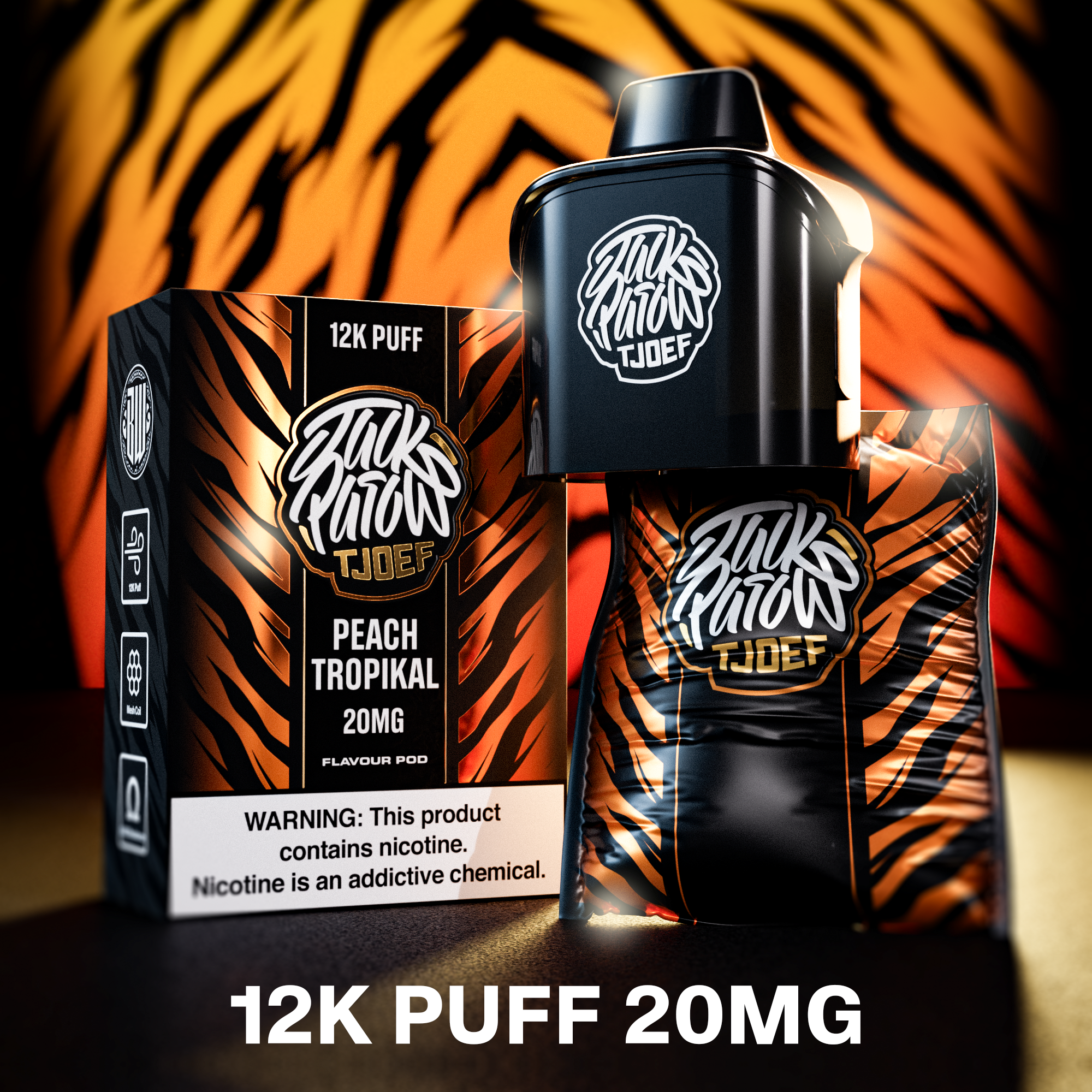 Jack Parow Tjoef - Pod System 12K Pods 20mg