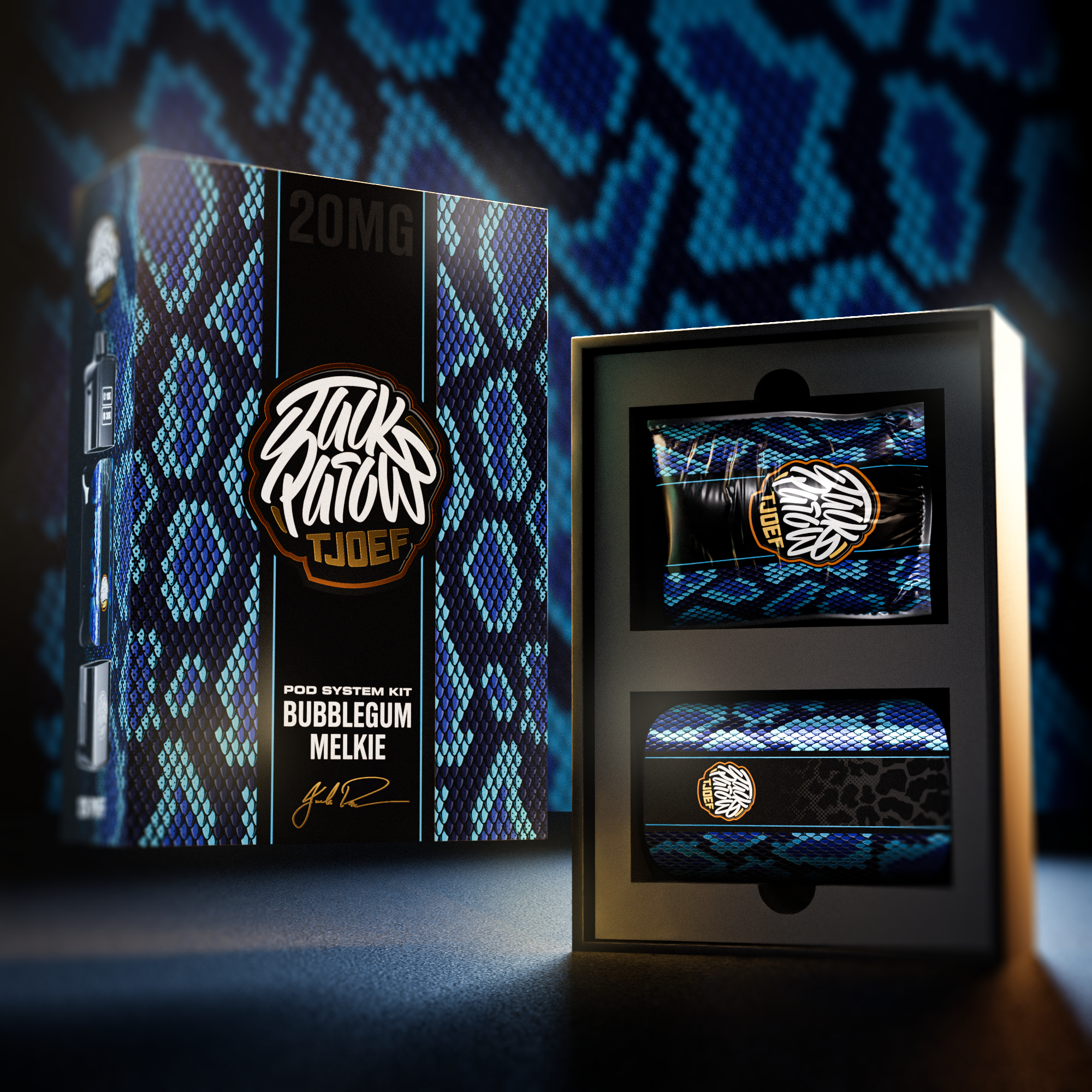 Jack Parow Tjoef - Pod System 12K Kit 20mg