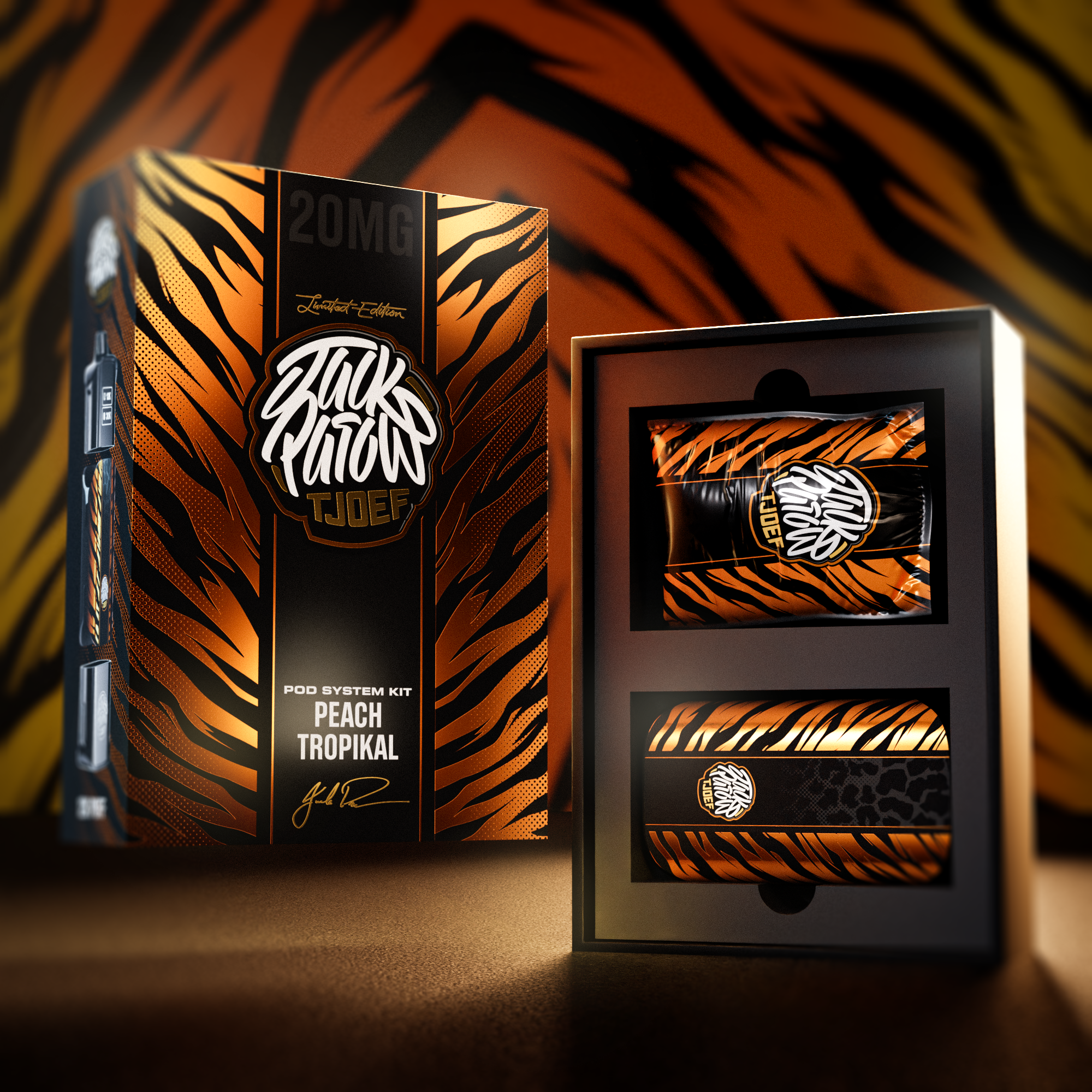 Jack Parow Tjoef - Pod System 12K Kit 20mg