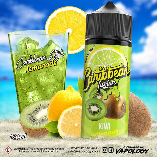 Vapology - Caribbean Fusion Kiwi Lemonade 120ml