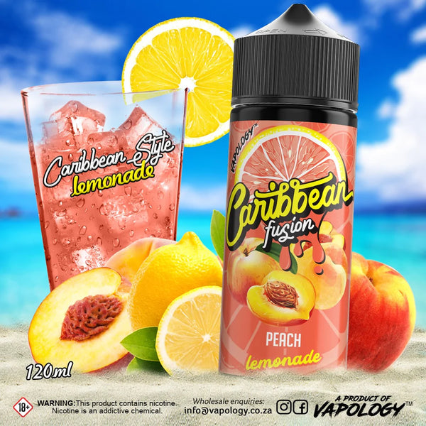 Vapology - Caribbean Fusion Peach Lemonade 120ml